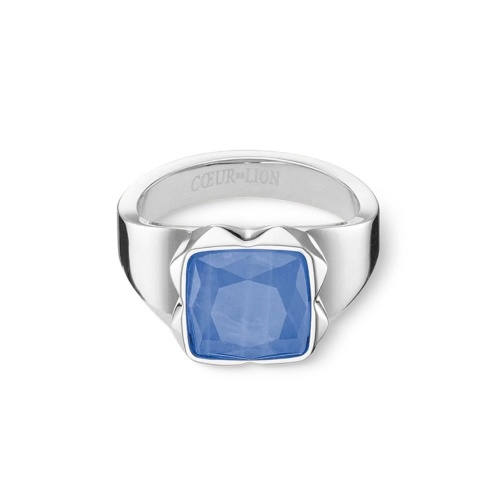Кольцо Coeur de Lion Blue-Silver, 1200/40-0717 52 фото 4